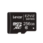 Priekinis vaizdas Lexar 256GB EZVIZ serijos, klasės U1 - Atminties kortelė Micro SD.