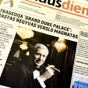 Detektyvinis žaidimas „Paskutinis Vaitkaus Statymas“: laikraštis apie Haroldo Vaitkaus mirtį